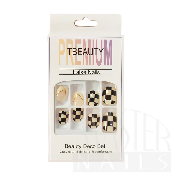 Műköröm szett TBEAUTY 12db-os / 07.