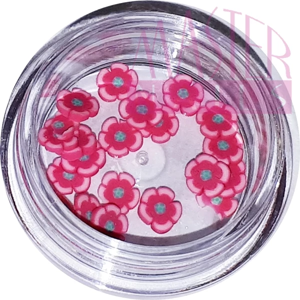 Körömdísz / Gumidísz FIMO / Virág PINK
