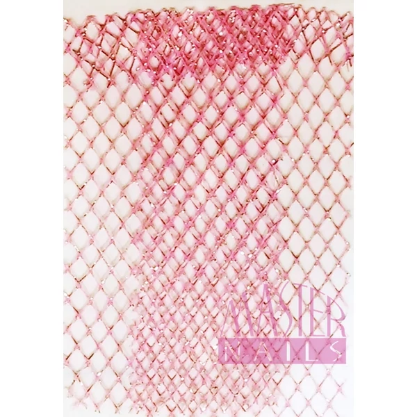 Körömdísz / Háló / Pink-Erüst rács