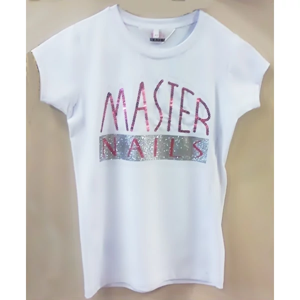 MN póló flitteres fehér / S / 34-es méret