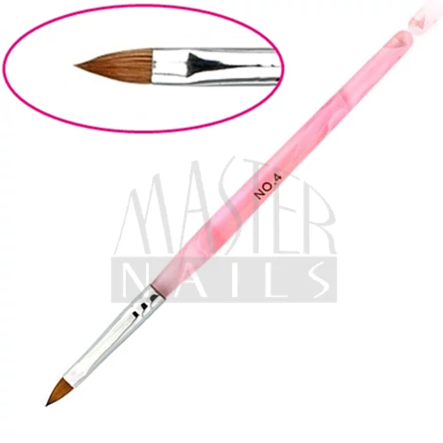 Ecset porcelán LaposHegyes:4 (Pink nyéllel)