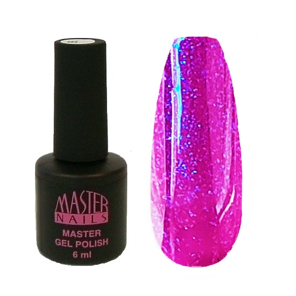 MN 6 ml Gel Polish: 180 - Csillámos Neon Lila