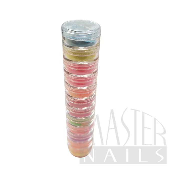 Körömdísz / Kicsi Pigment por készlet V. 12db-os