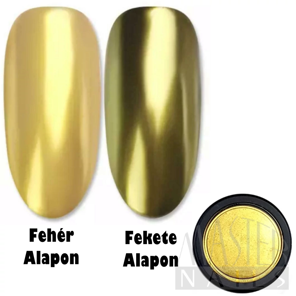 Körömdísz / Tükörpor / Arany