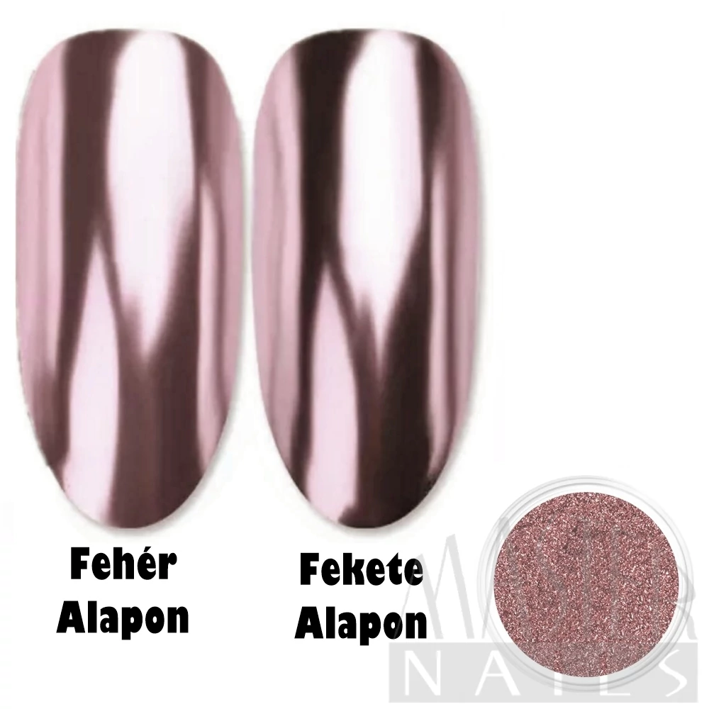 Körömdísz / Tükörpor / RoseGold
