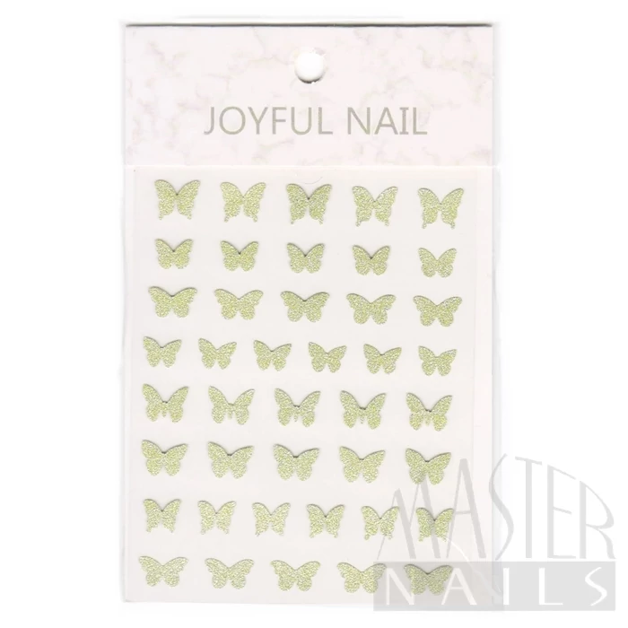 Körömmatrica JOYFUL / Glitter Lepke / Pezsgő