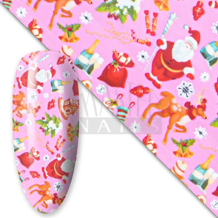 Körömdísz / Nail Wrap Fólia XMas-16