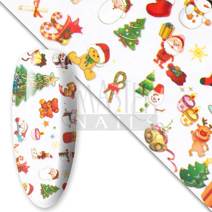 Körömdísz / Nail Wrap Fólia XMas-18