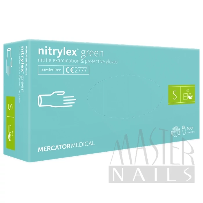 Gumikesztyű / Nitrylex Green S-es méret 100 db-os