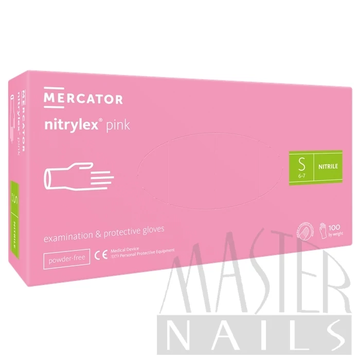 Gumikesztyű / Nitrylex Pink S-es méret 100 db-os
