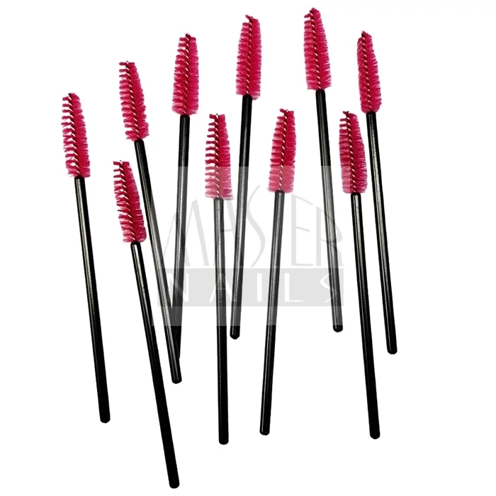 Műszempilla fésű / 10 db / Fuxia