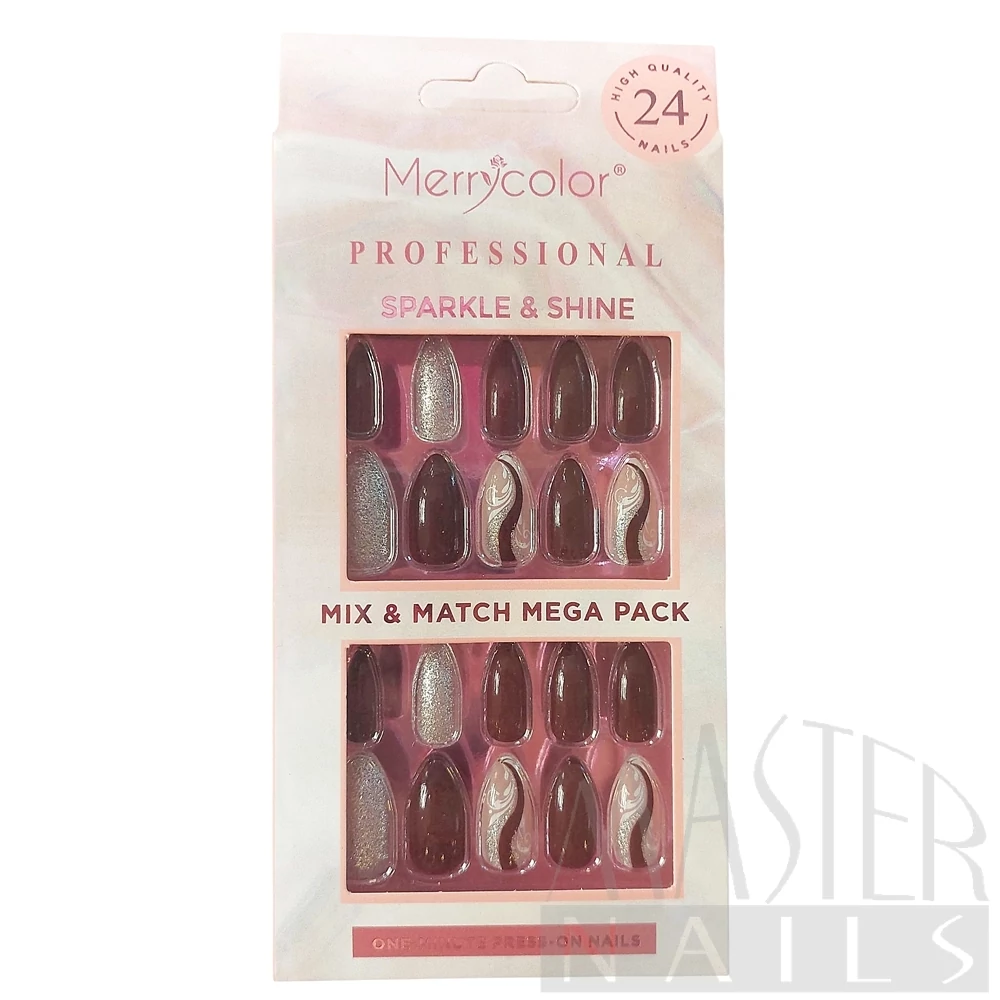 Műköröm szett / 24db-os / MERRYCOLOR 4 / 04.