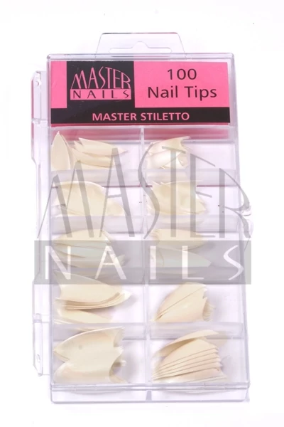 MN Tip box 100 Stiletto Natur