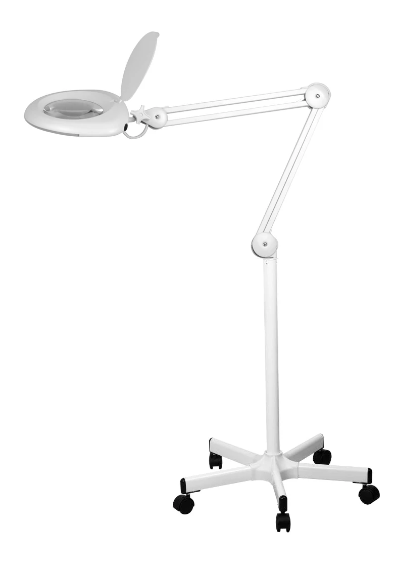Nagyítós Lámpa Álló / Görgőlábas NEON 6312