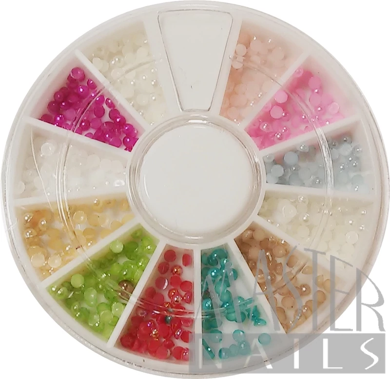 Nail Decoration kb:700 db. Körömdísz / Színes Tekla Gyöngy
